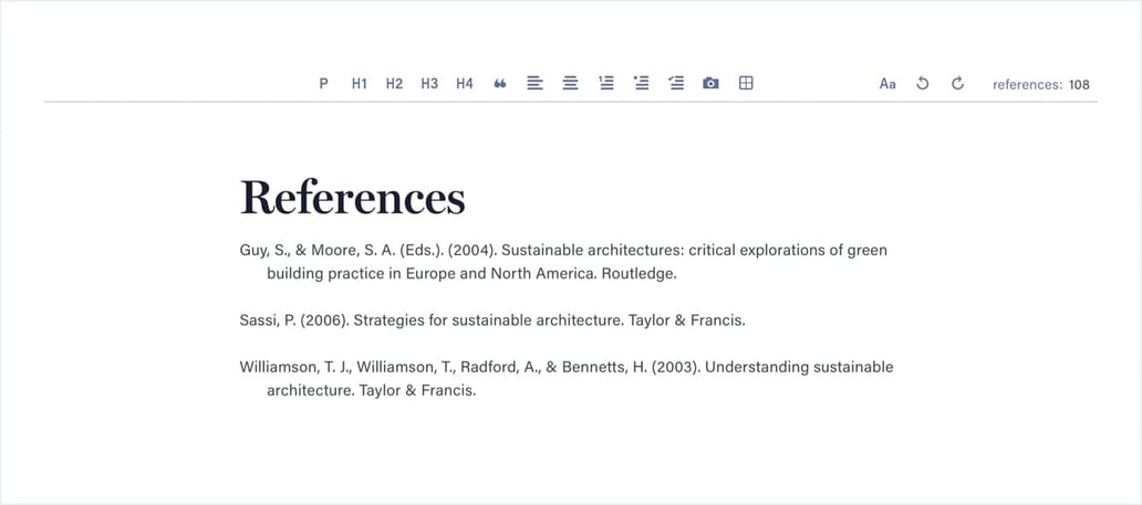 how to give reference for assignment